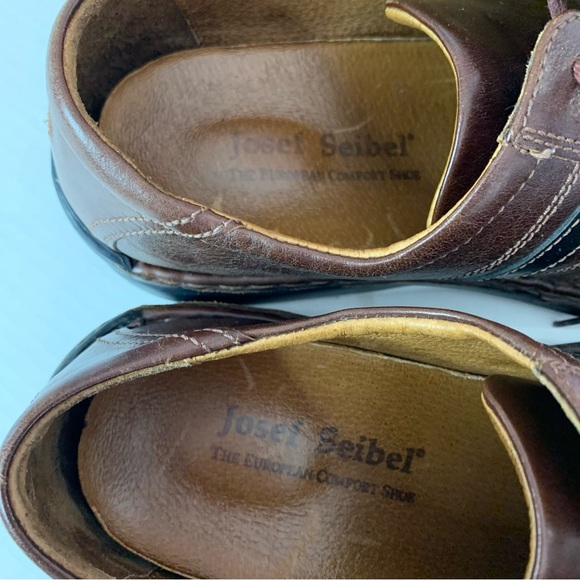 JOSEF SEIBEL Brown & Black Leather Oxfords - Picture 13 of 14